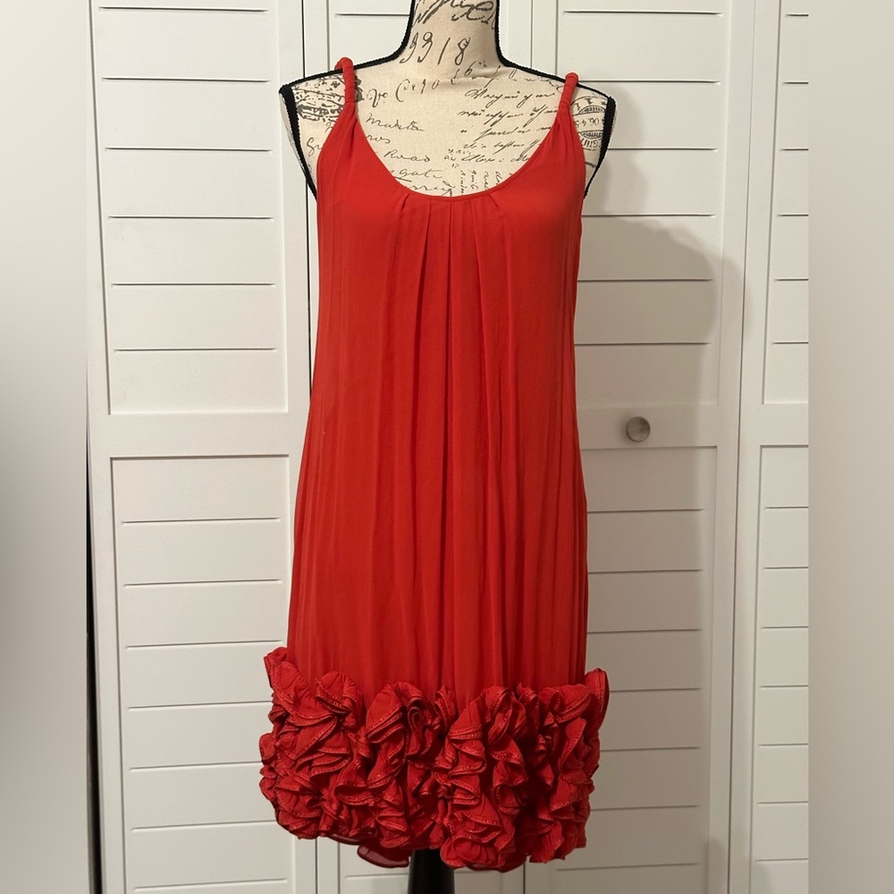 Gorgeous Yoana Baraschi red dress